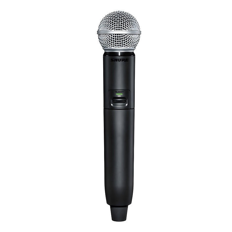 Shure GLXD2+/SM58 Dual-Band Wireless Handheld Transmitter with SM58 Microphone (Z3: 2.4, 5.8 GHz)