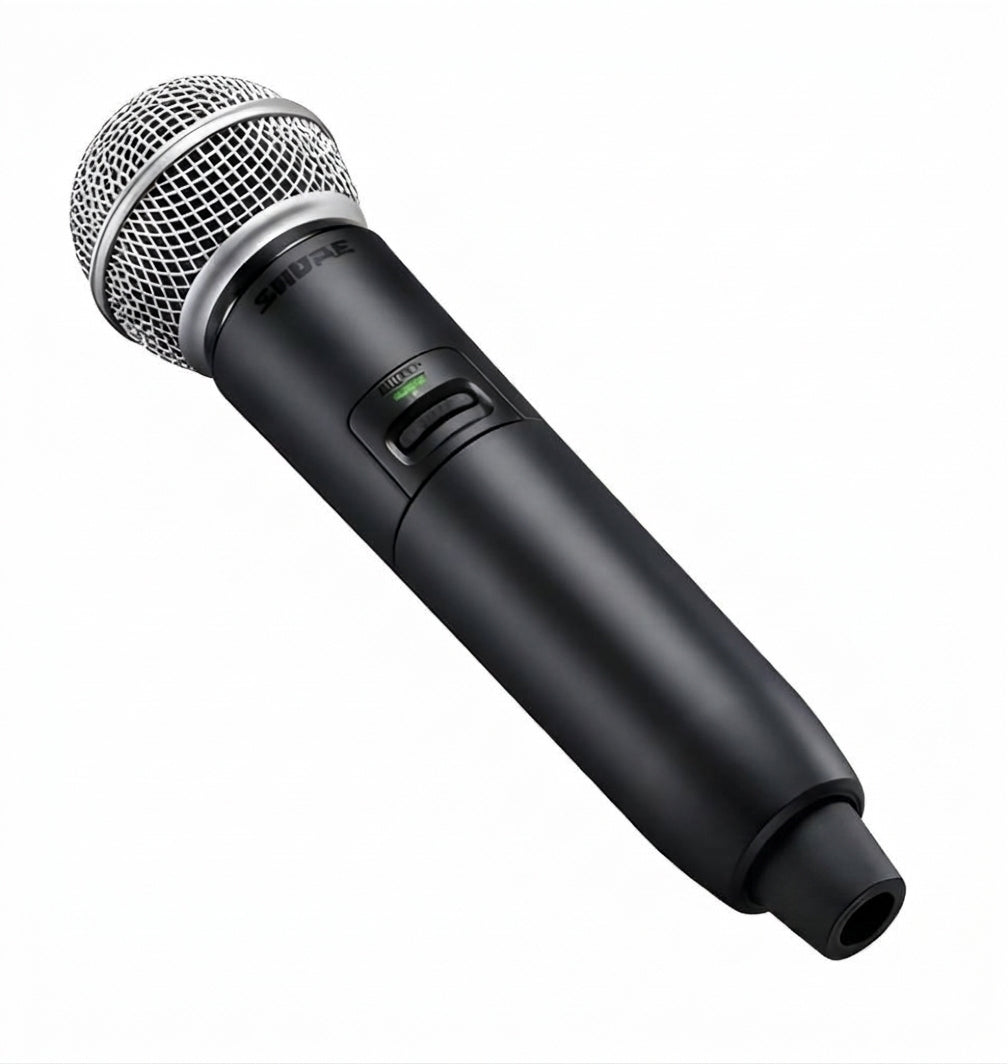 Shure GLXD2+/SM58 Dual-Band Wireless Handheld Transmitter with SM58 Microphone (Z3: 2.4, 5.8 GHz)
