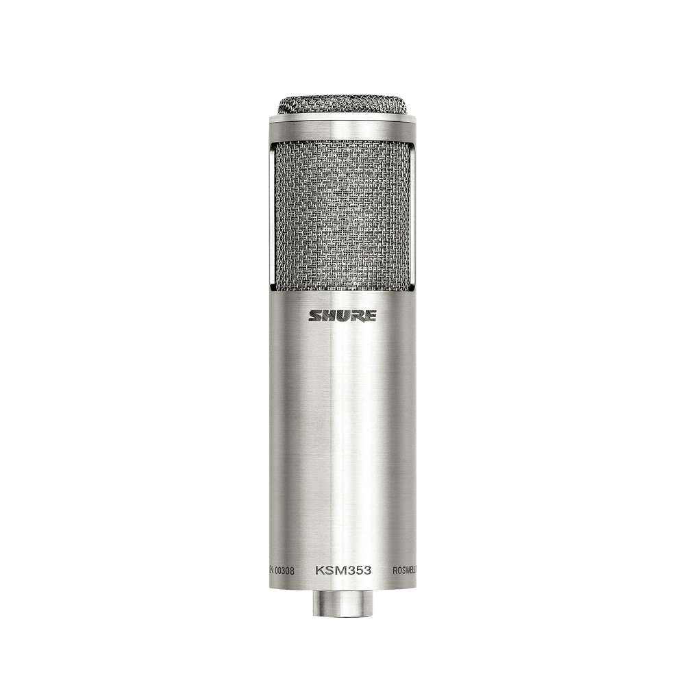 Shure KSM353/ED Bi‑Directional Ribbon Microphone (Roswellite®, hand‑assembled, shock mount, case included)