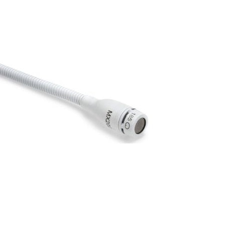 Shure MX202W-A/C Microflex Overhead Cardioid Microphone with Stand Mount Adapter and XLR Connector (White)