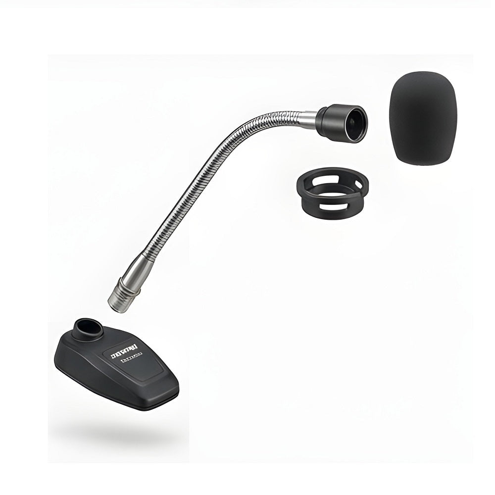 Shure MX412/N 12" Gooseneck Microphone with Attached XLR Preamp, Shock & Flange Mount, Snap-Fit Foam Windscreen, No Cartridge