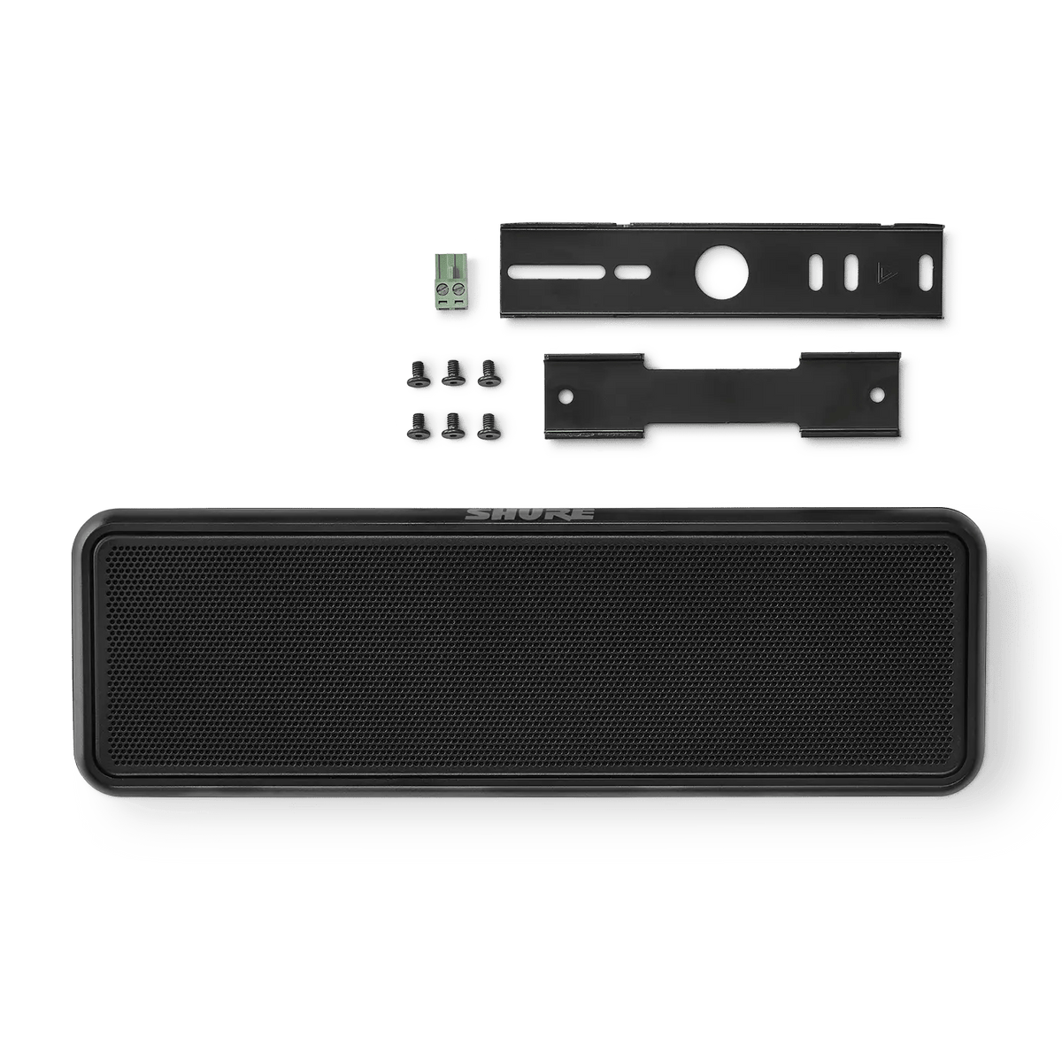 Shure Microflex MXP-3B Wall Mount Conferencing Passive Loudspeaker, Black, Single