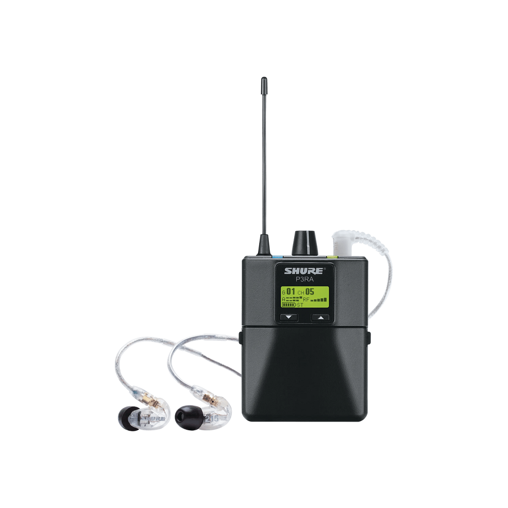 Shure P3RA - Premium Wireless Bodypack Receiver for PSM300 System (G20 Band: 488-512 MHz)