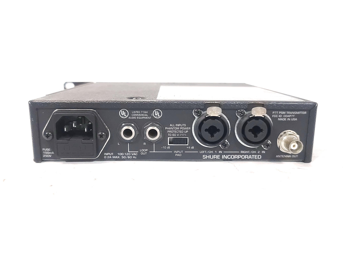 Shure P7T-HF Wireless Transmitter (722 - 746 MHz) for PSM 700 In Ear Monitoring System