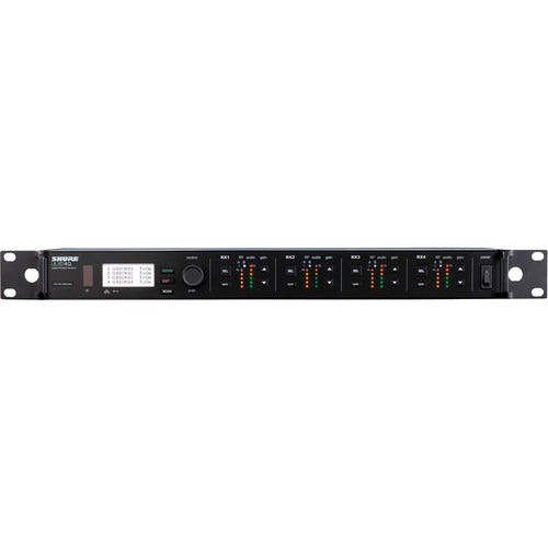 (6) Shure ULXD4Q / UR4D+ 4-Channel Wireless Receivers