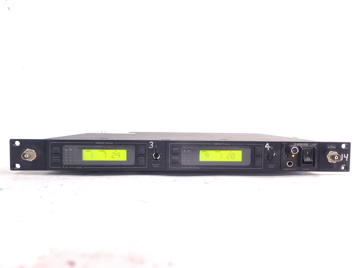 Shure U4D-J4 Dual Wireless Receiver (554-584 MHz)