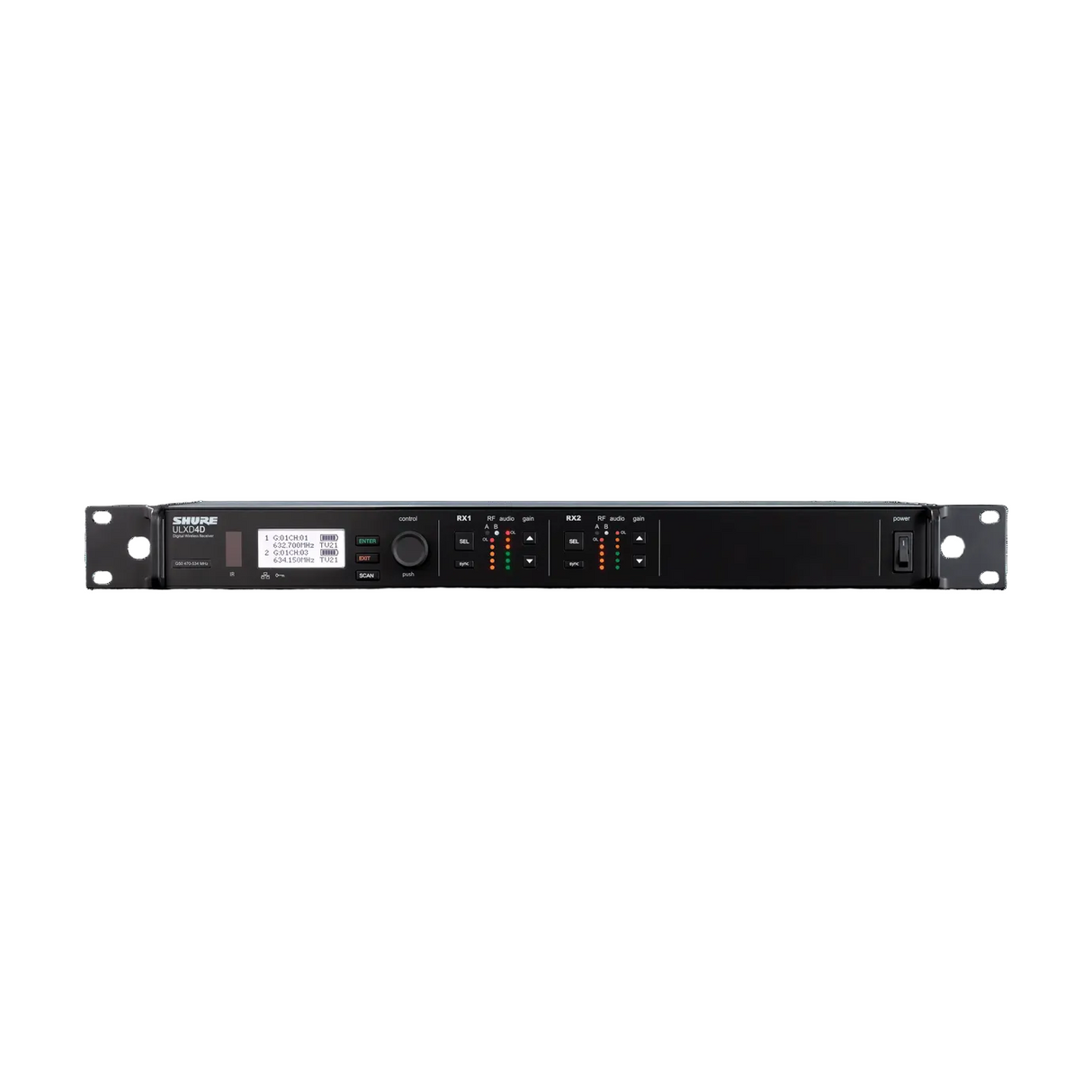 Shure ULXD4D Dual-Channel Digital Wireless Receiver (X52: 902 to 928 MHz)