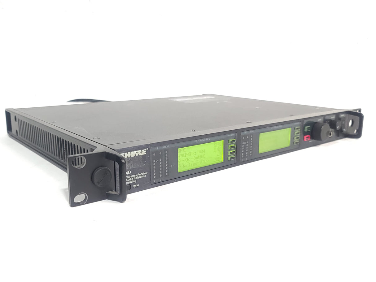 Shure UR4D-G1 Dual Wireless Receiver (470-530 MHz)