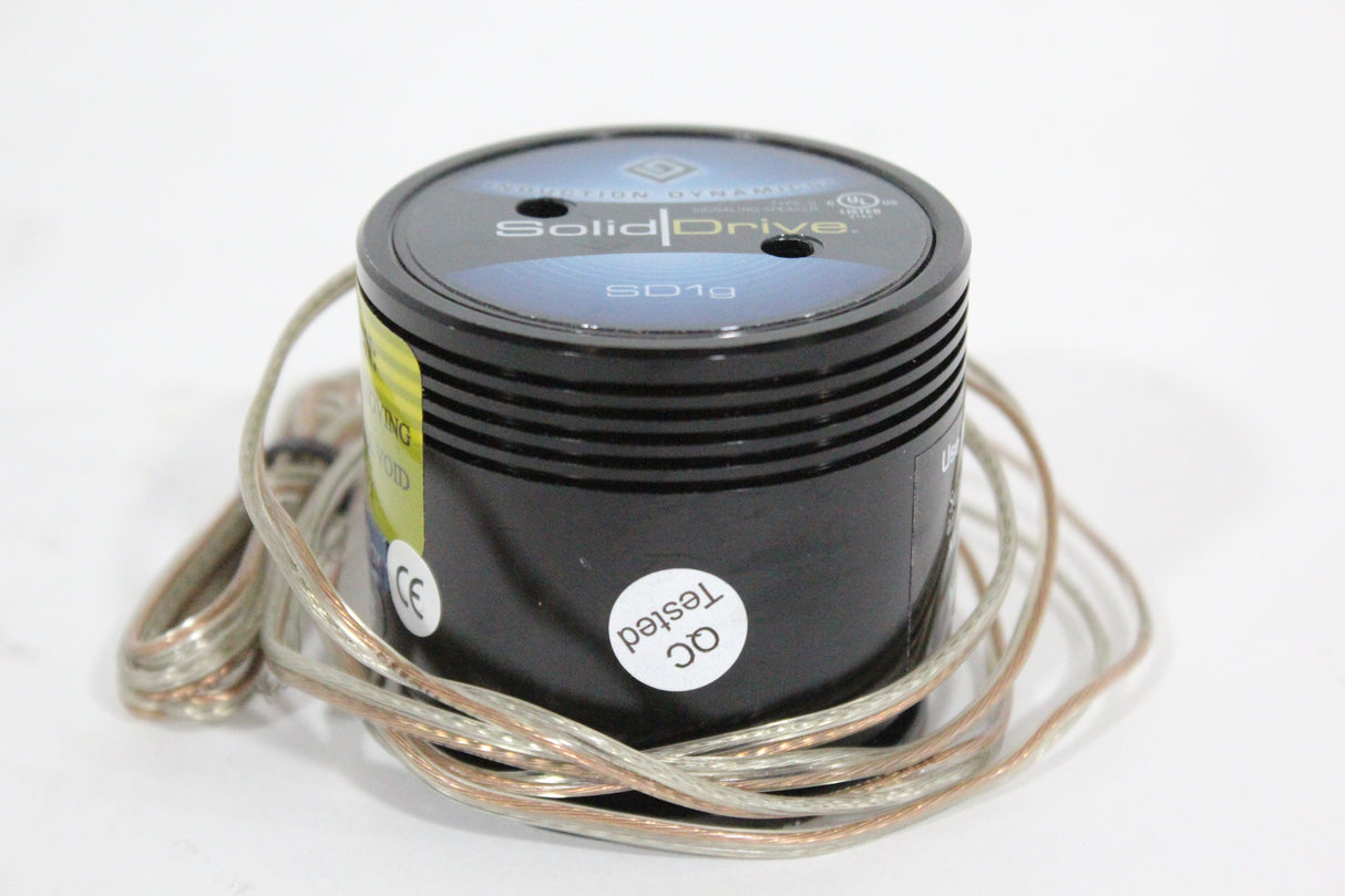 Solid Drive SD1g On-Surface Full-Range Sound Transducer for Glass (Black - No Connectors - VHB Adhesive Disk Used)