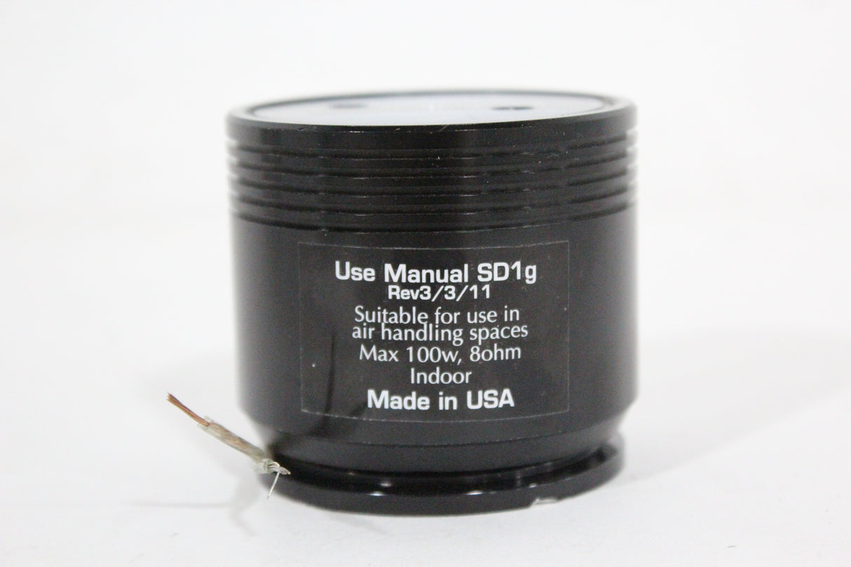 Solid Drive SD1g On-Surface Full-Range Sound Transducer for Glass (Black - No Connectors - VHB Adhesive Disk Used)