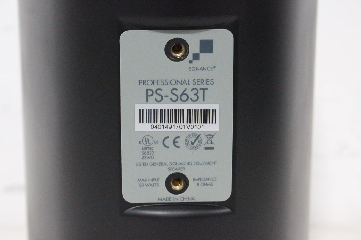 Sonance PS-S63T Surface Speaker (Black)