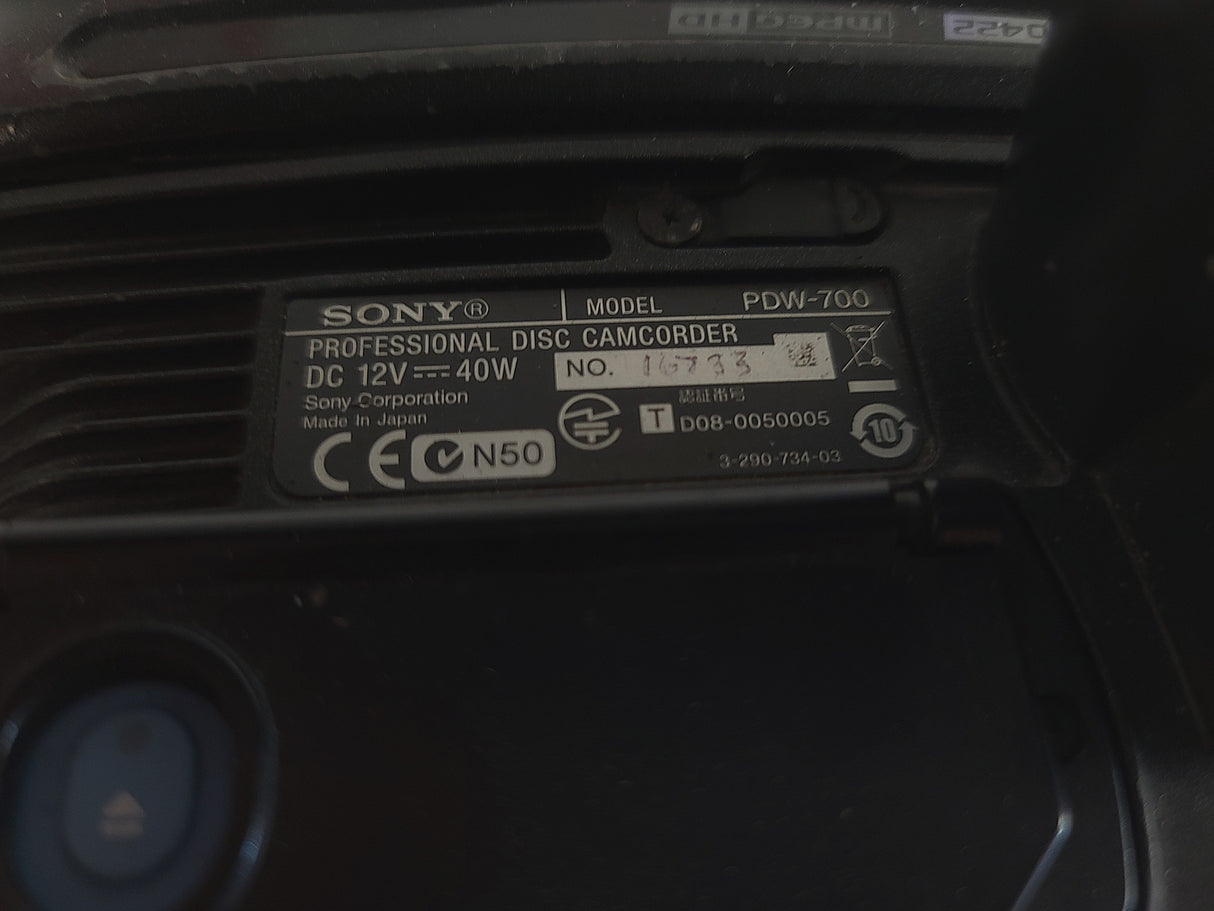 Sony PDW-700 Camera Body