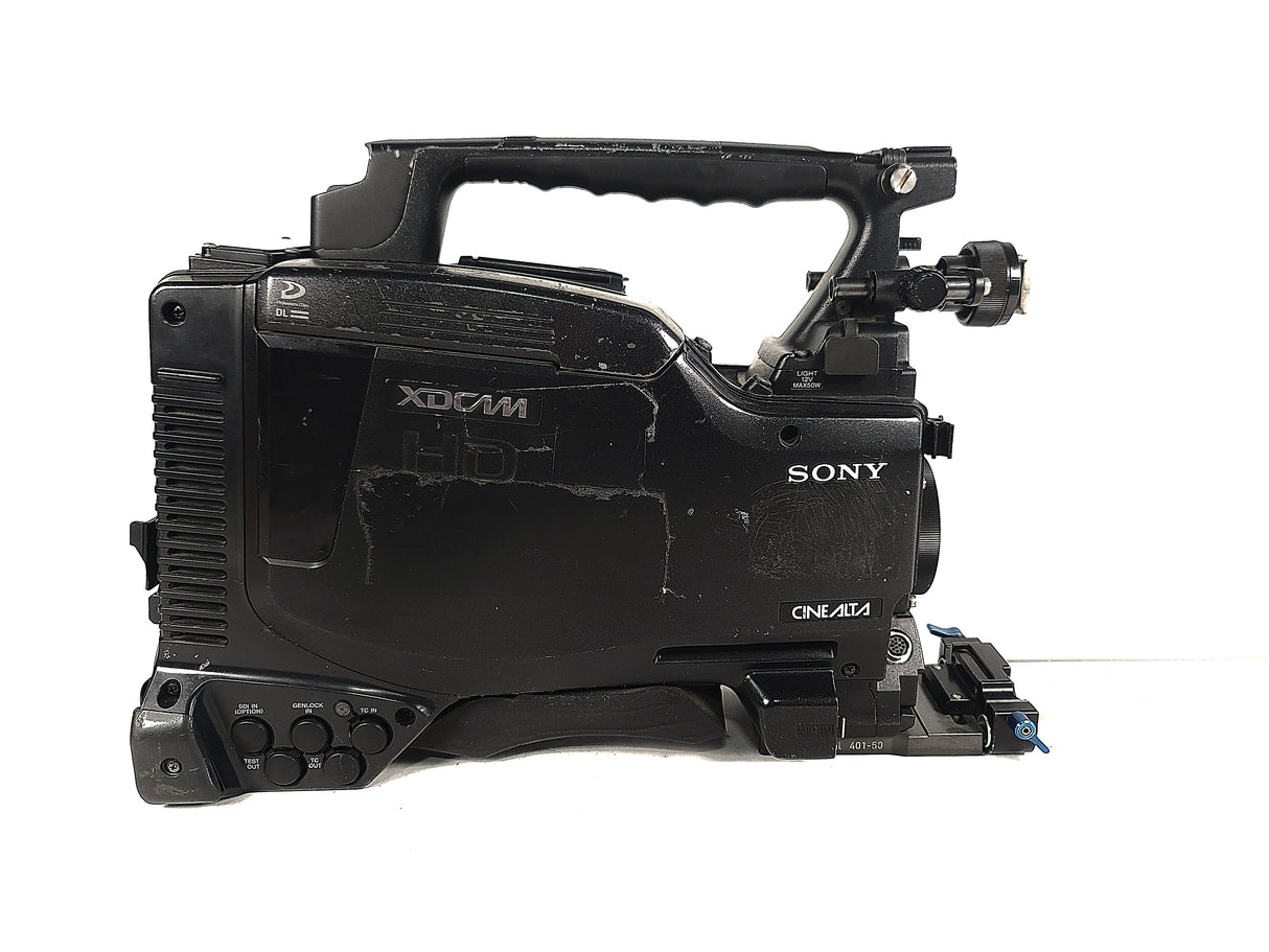 Sony PDW-F800 Camera Body w/ Chrosziel 401-50 V-Mount Baseplate & (2) 8" Rods