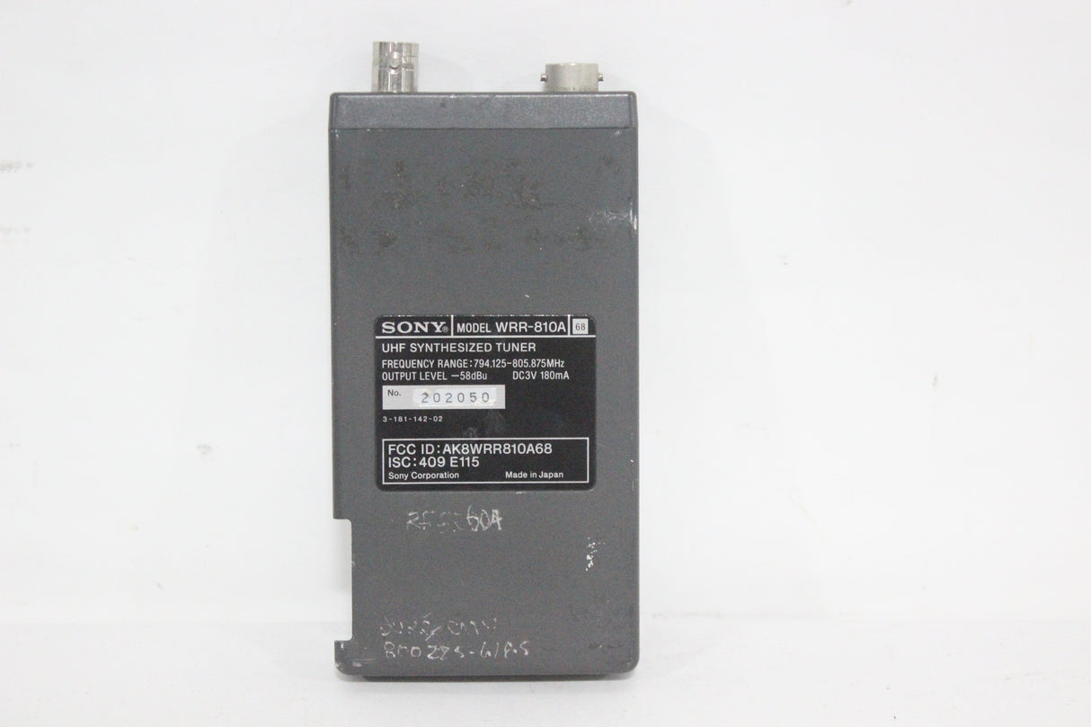 Sony WRR-810A UHF Tuner (Microphone & Battery Compartment Missing)