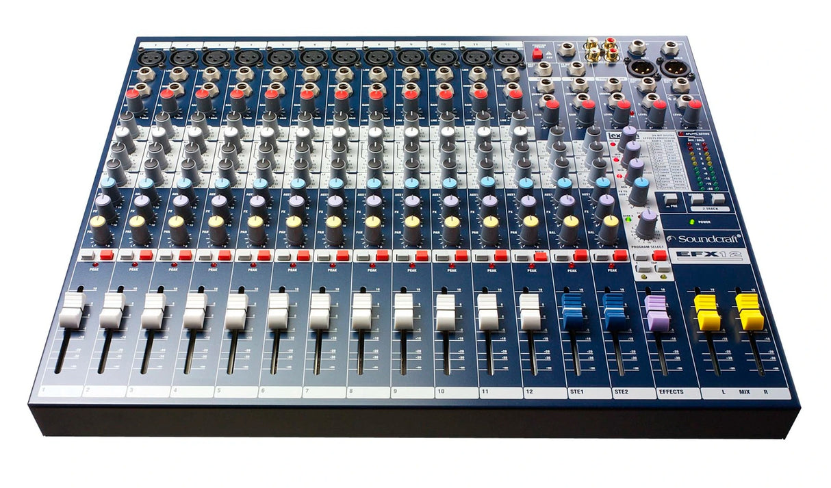 Soundcraft EFX12 Series 12x2-Channel Mixer with Lexicon FX and Rackmount Kit