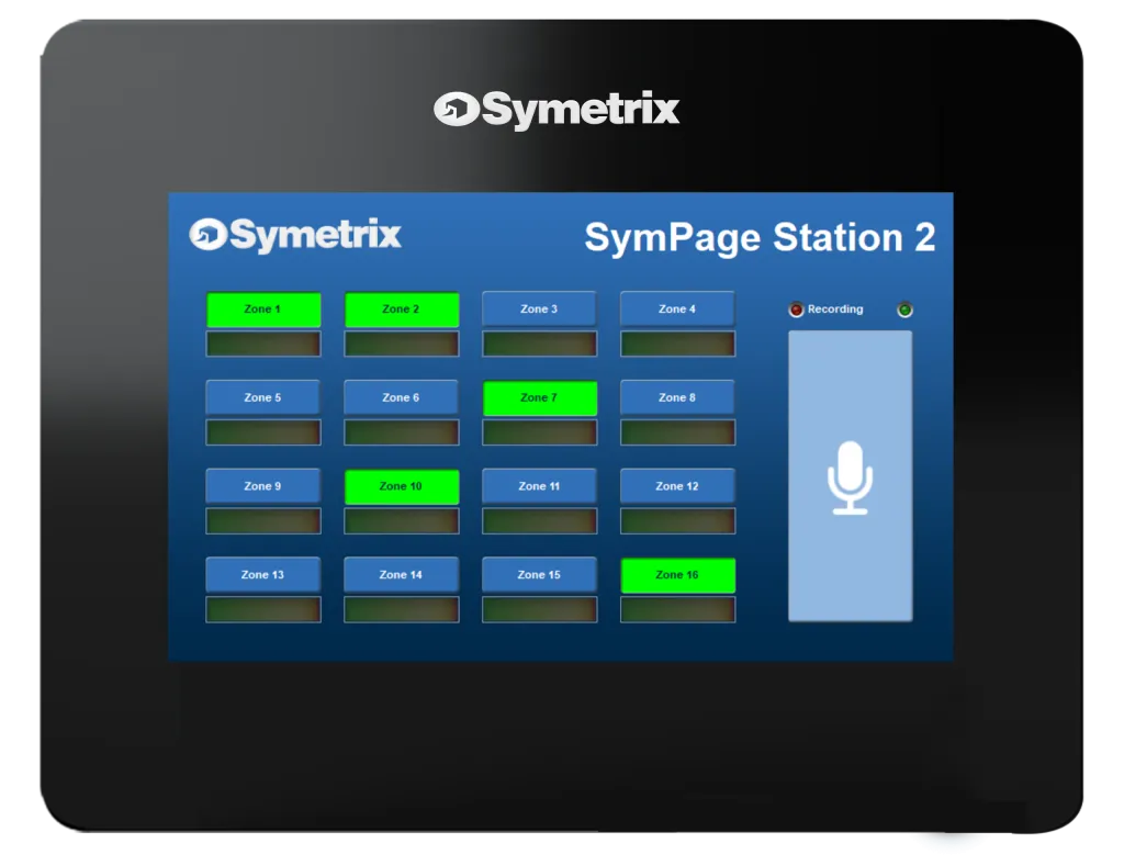 Symetrix T-5 Glass Touchscreen Controller