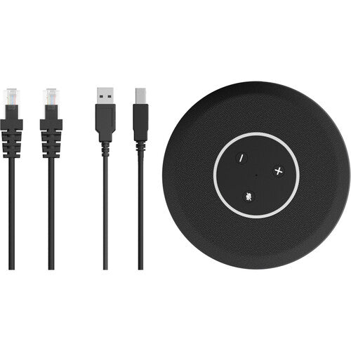 Shure Stem Table Beamforming Microphone Array and Speaker System for Conferencing (Black)