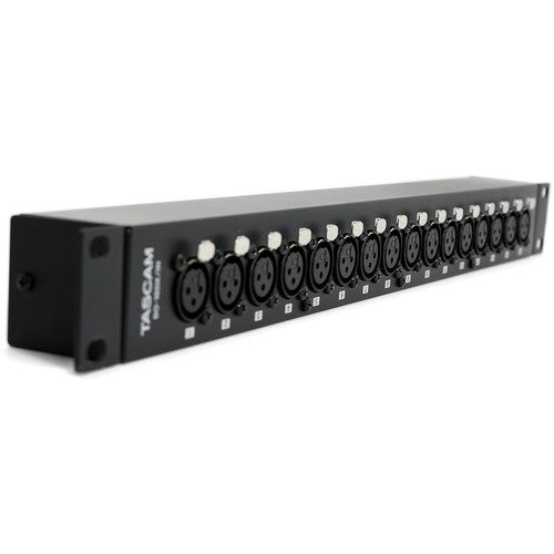 TASCAM BO-16DX/IN Rackmount 16-Channel XLR Female to DB25 Adapter