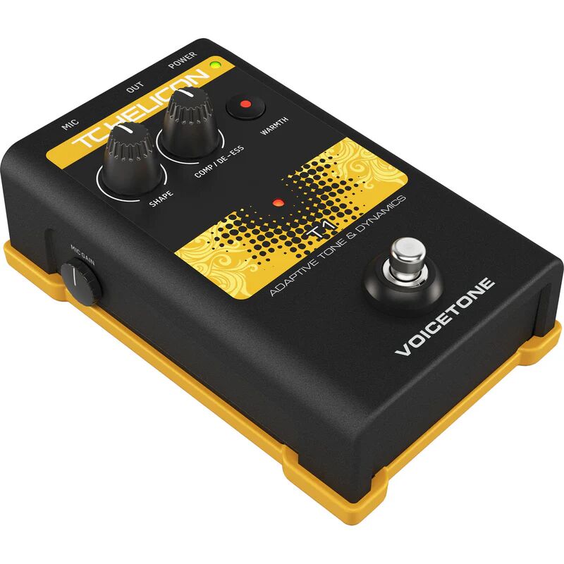 TC-Helicon Voicetone T1 Single-Button Stompbox for Studio Mastered Vocal Tone