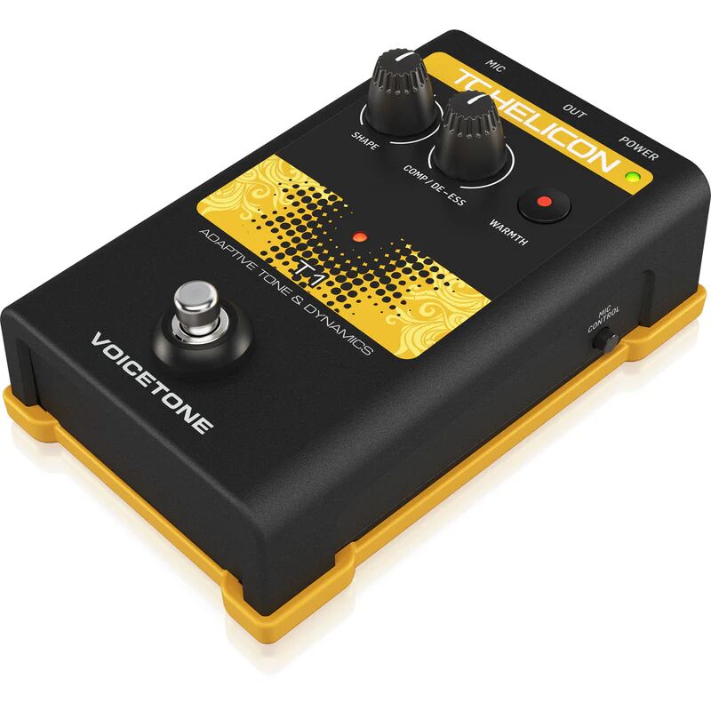 TC-Helicon Voicetone T1 Single-Button Stompbox for Studio Mastered Vocal Tone