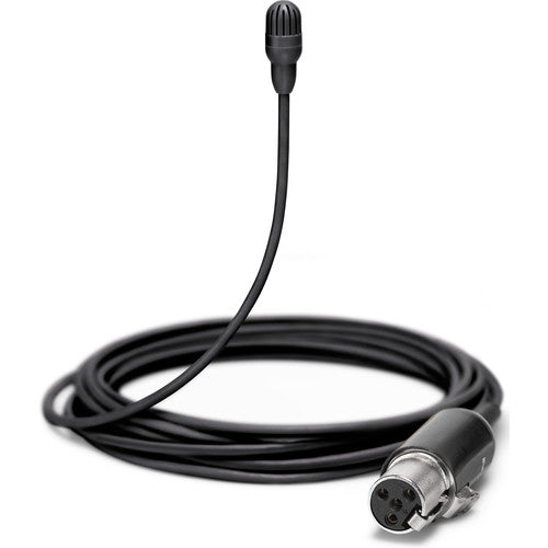 Shure TL47B/O-MTQG TwinPlex Omnidirectional Subminiature Low Sensitivity Lavalier Microphone - Black SH-TL47B-O-MTQG