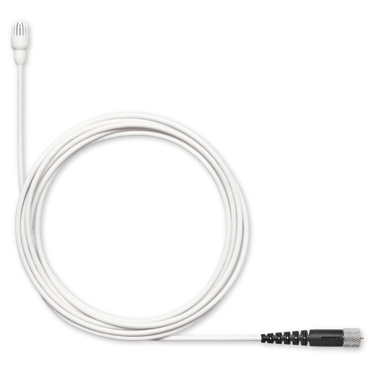 Shure TwinPlex TL47 Omnidirectional Lavalier Microphone, Low Sensitivity, Lemo, White, with Accessories