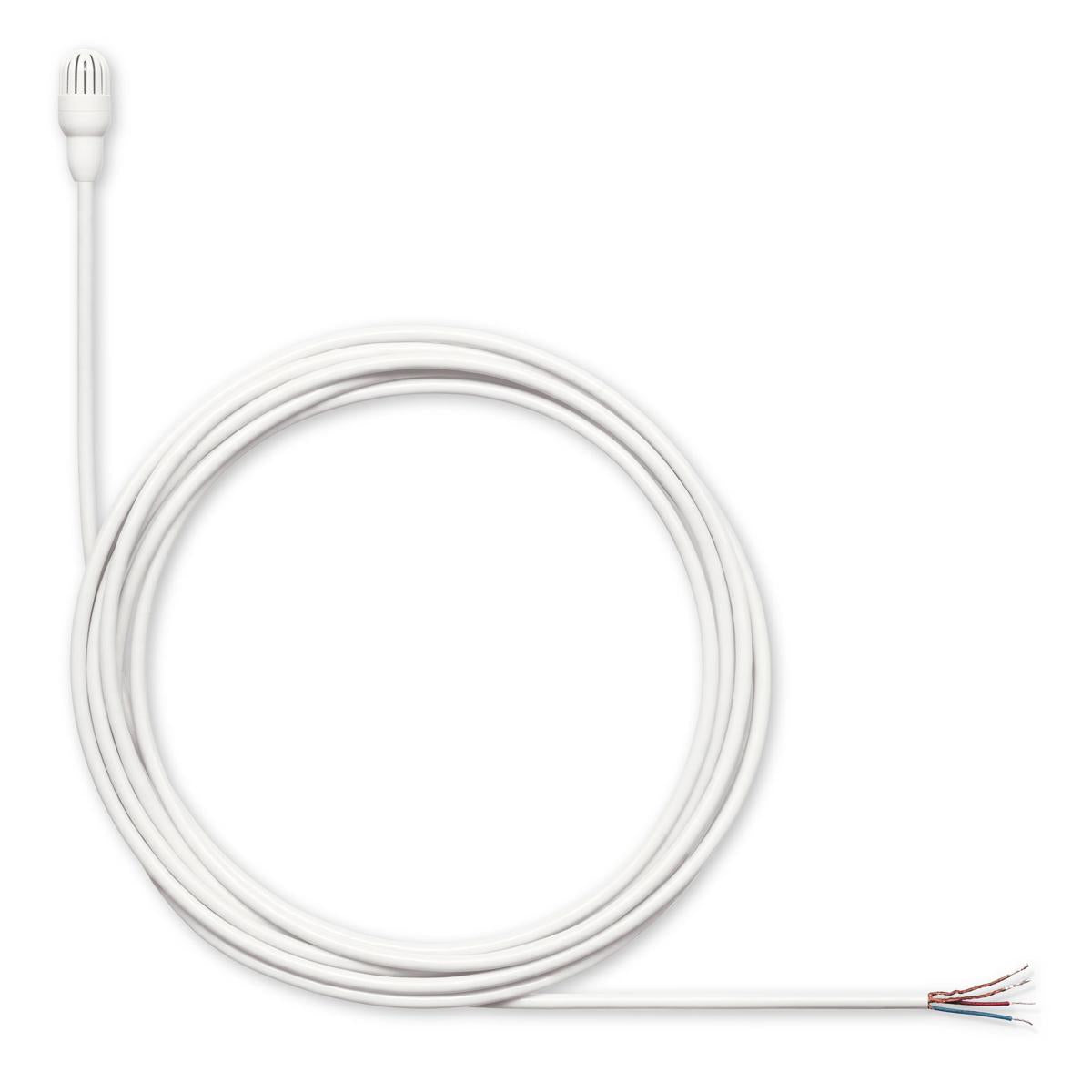 Shure TwinPlex TL47 Omnidirectional Lavalier Microphone, Low Sensitivity, Bare Wire Terminal, White, with Accessories