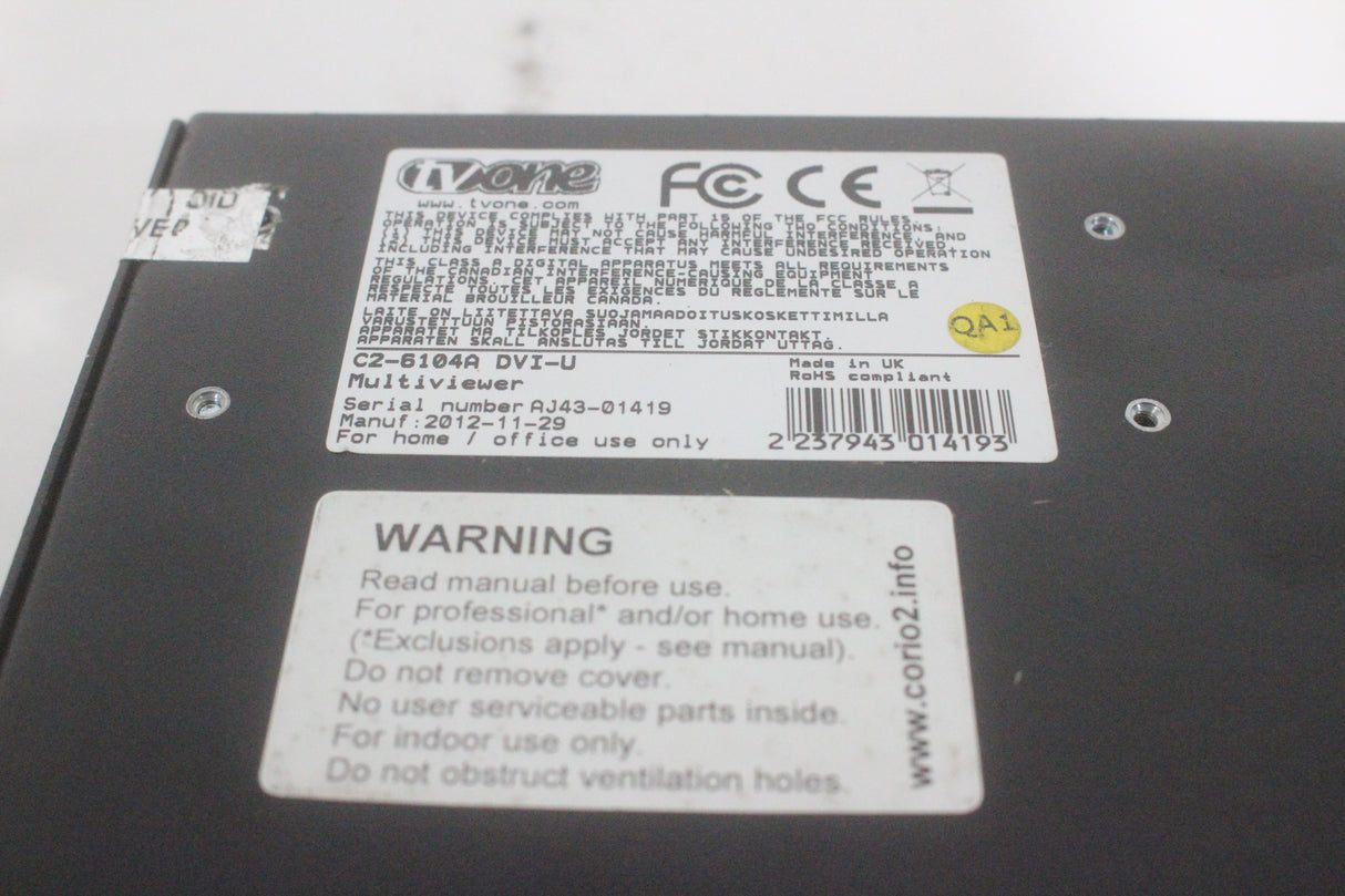 TV One C2-6104A CORIOview 4-window DVI-I Processor