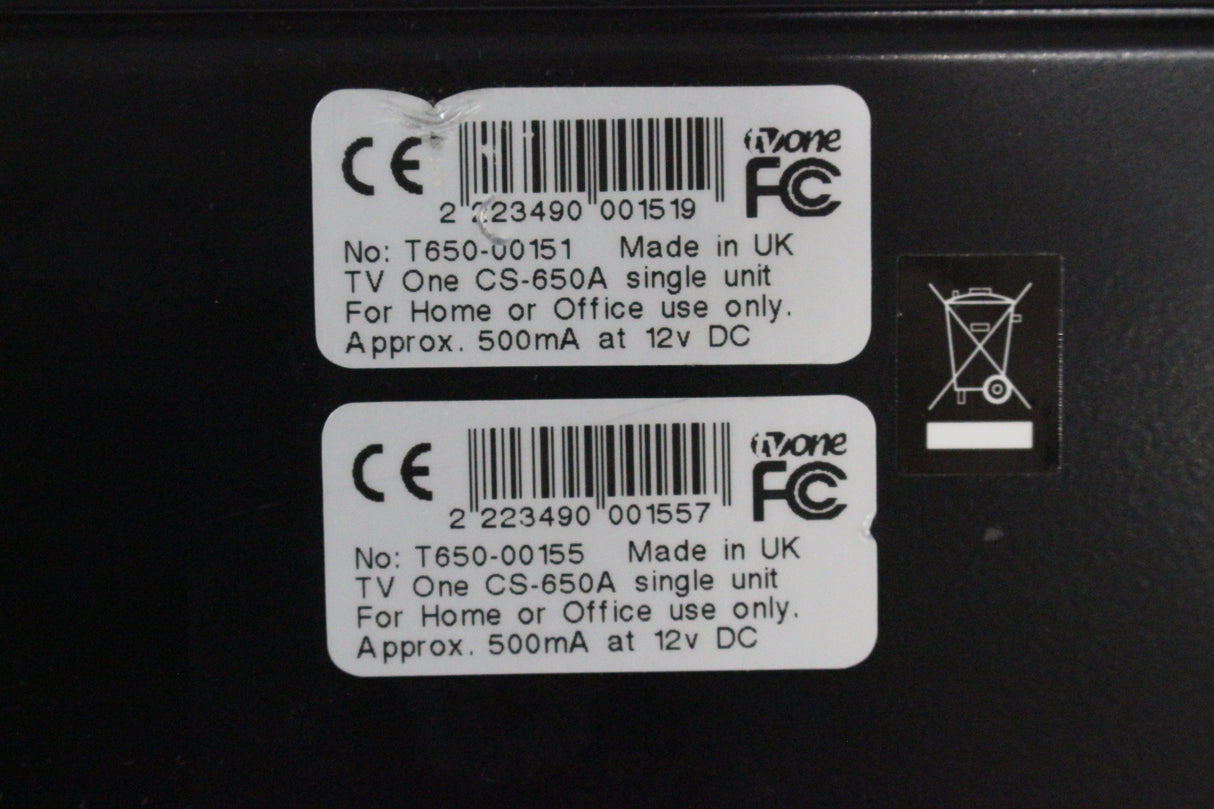 TV One CS-650A Pro SG Series Scan Converter Rack Unit