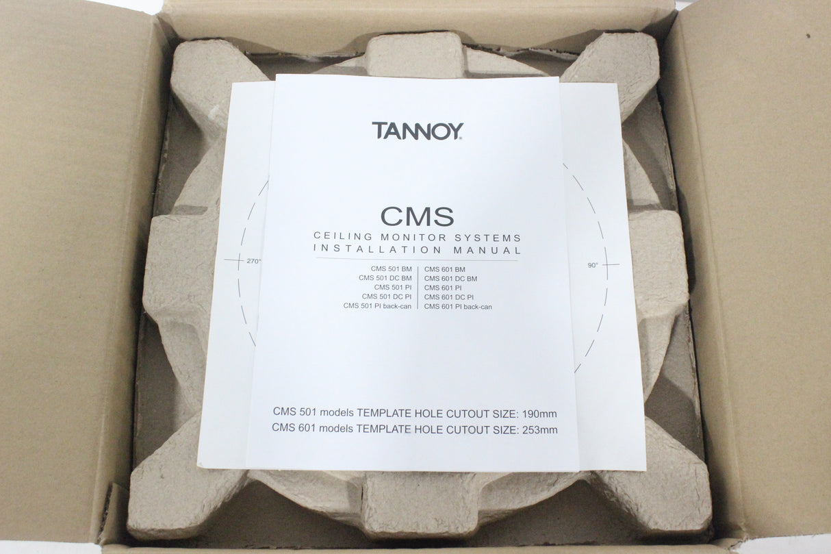 Tannoy CMS601 PI In-Ceiling Monitor - Pair