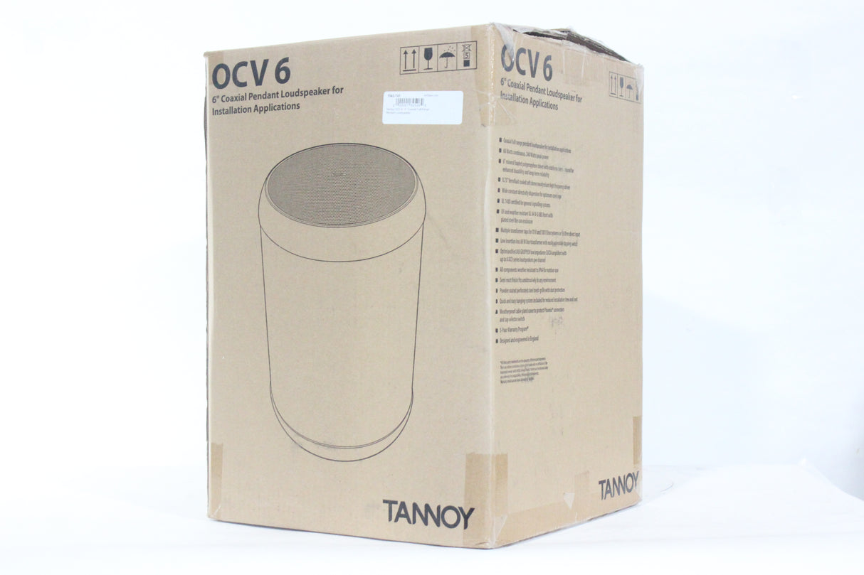 Tannoy OCV 6 / 6" Coaxial Full-Range Pendant Loudspeaker