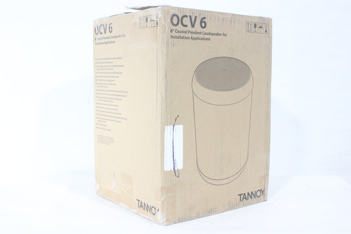 Tannoy TA-OCV6-BK 6" Coaxial Pendant Loudspeaker for Installation Applications