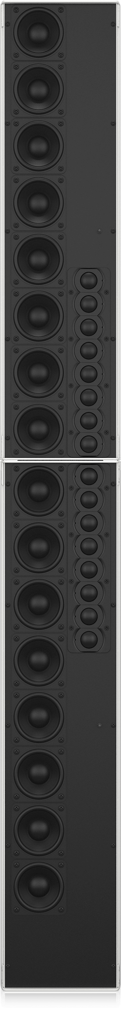 Tannoy QFLEX 32 Digitally Steerable Powered Column Array Loudspeaker with 32 Independently Controlled Drivers, Integrated DSP and BeamEngine GUI Control for Installation Applications