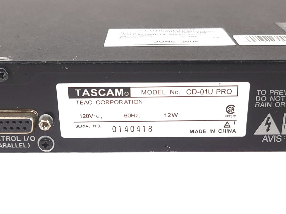 Tascam CD-01U CD Player