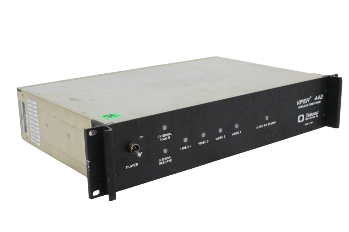 Telecast Fiber Systems Viper 442 8-Slot Rack Mounted Modular Card Frame