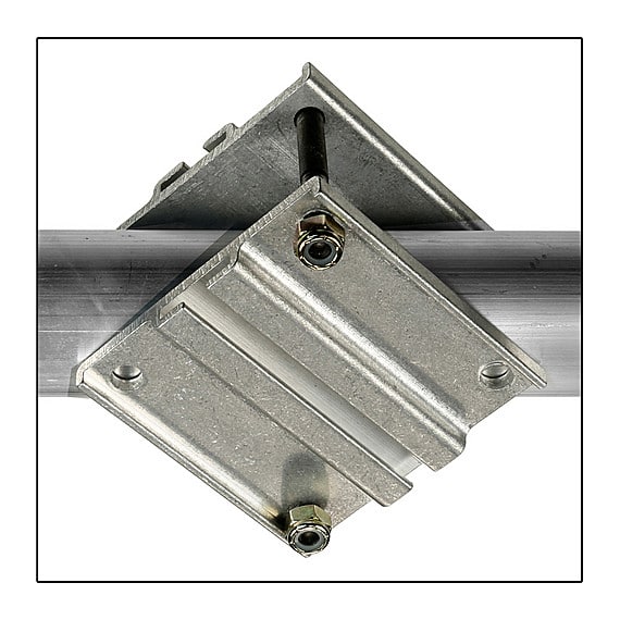 The Light Source Mega-Track Hanger Short Diagonal Silver MTSDM