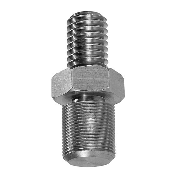 The Light Source Atlas Mic Stand Adapter, Silver, M-M, 1/2-13 Stud