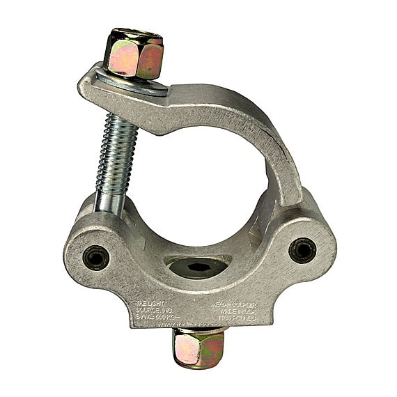 The Light Source Mega-Coupler with 1/2" Flat Head Bolt, Nyloc Nut, Silver