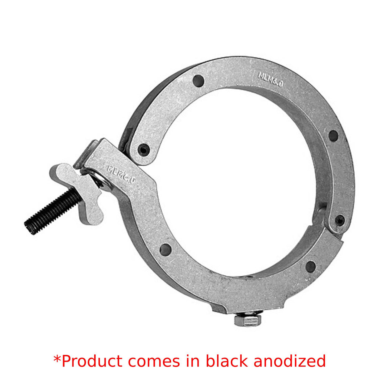 The Light Source Monstro-Coupler, 6" OD Tube, Black Anodized