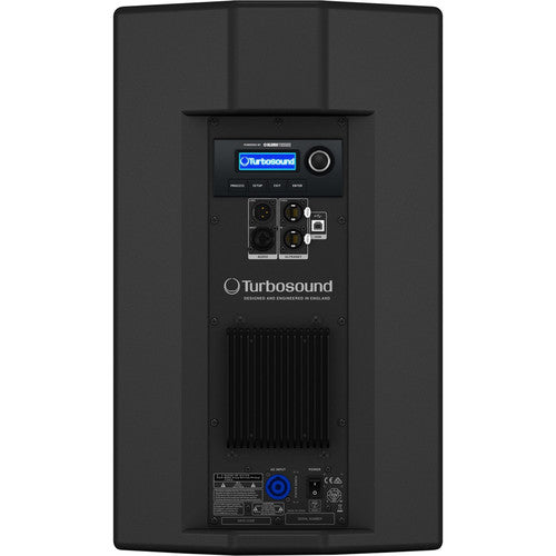Turbosound NUQ102-AN-UL 600 Watt 2-Way 10" Full Range Powered Loudspeaker with Klark Teknik DSP Technology and ULTRANET Networking
