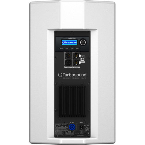 Turbosound NUQ102-AN-WH-UL 600 Watt 2-Way 10" Full Range Powered Loudspeaker with Klark Teknik DSP Technology and ULTRANET Networking (White)