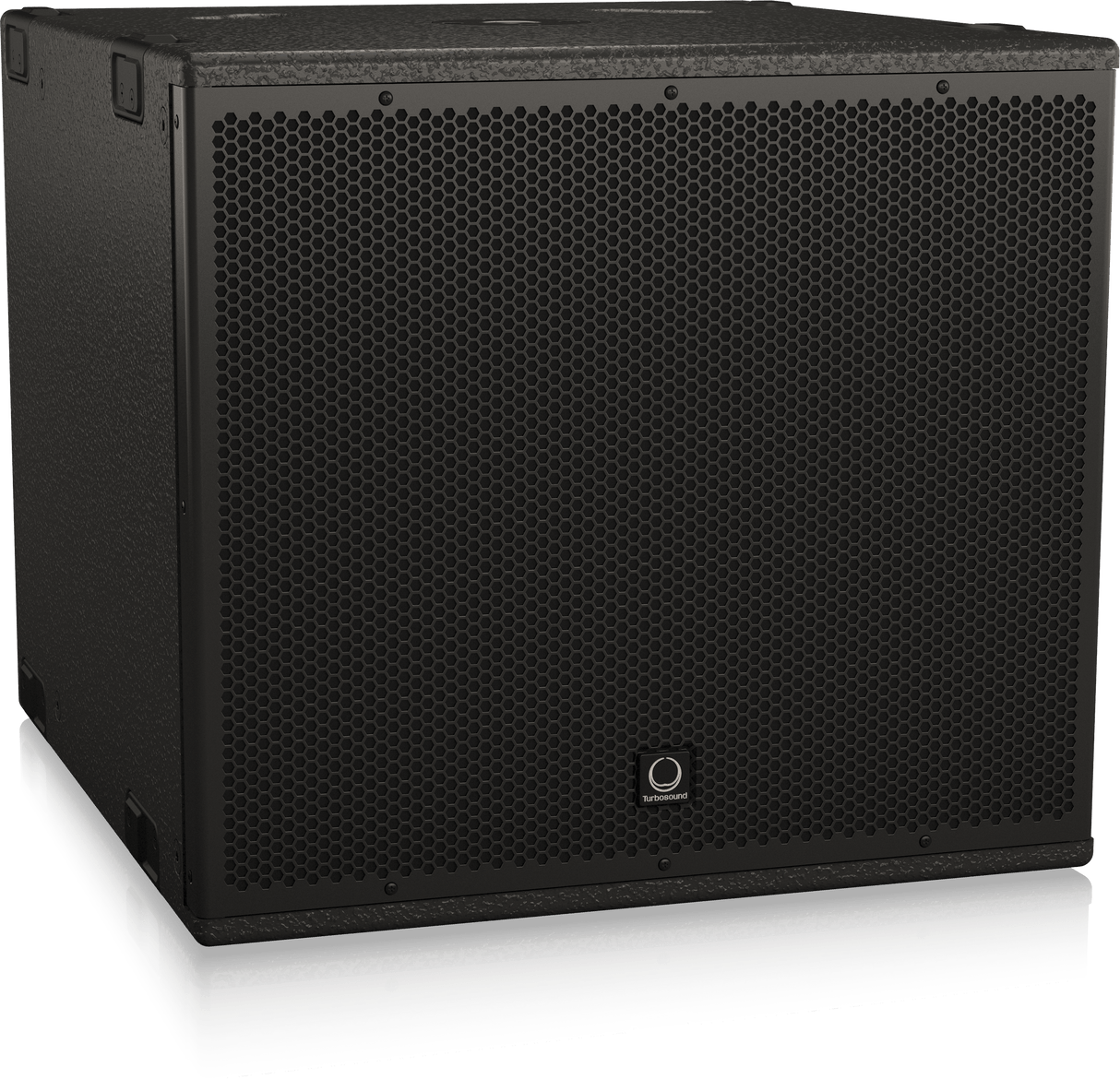 Turbosound NUQ115B-AN-UL 3000 Watt 15" Front Loaded Subwoofer with Klark Teknik DSP Technology and ULTRANET Networking