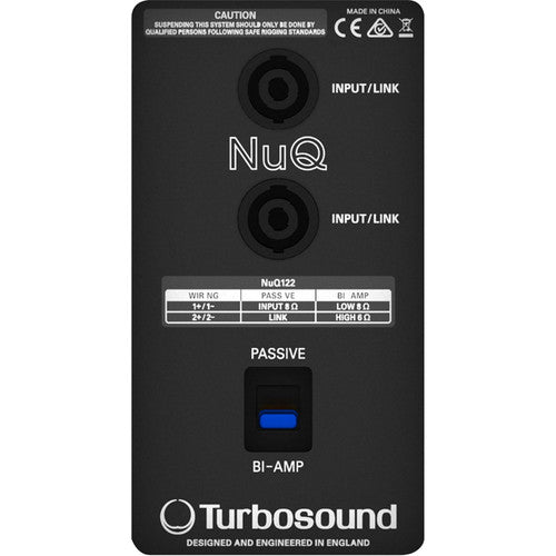 Turbosound NUQ122-WH 2-Way 12" Full Range Loudspeaker for Portable PA and Installation Applications (White)