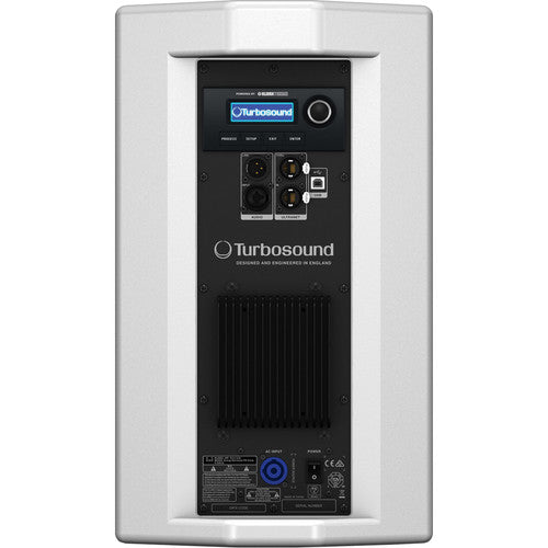 Turbosound NUQ82-AN-WH-UL 600 Watt 2-Way 8" Full Range Powered Loudspeaker with Klark Teknik DSP Technology and ULTRANET Networking (White)