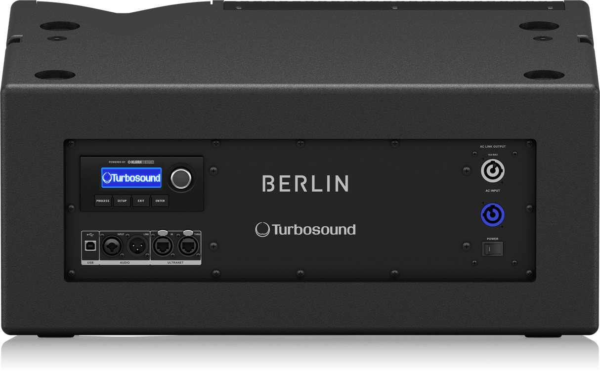 Turbosound TBV123-AN-UL Arrayable 2-Way 12" Constant Curvature Loudspeaker with Dendritic Waveguide, Klark Teknik DSP Technology and ULTRANET Networking