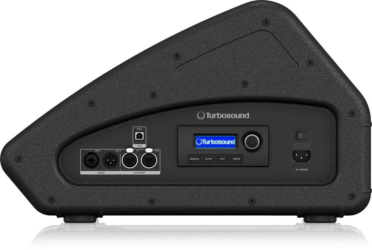 Turbosound TFX122M-AN Co-axial 1,100 Watt 2-Way 12" Stage Monitor with Klark Teknik DSP Technology and ULTRANET