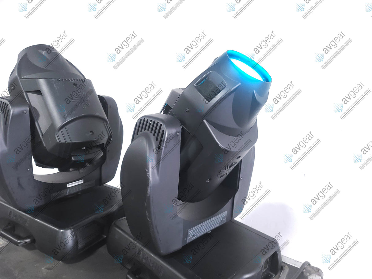 (2) Vari-Lite VL2500 Moving Head Wash Lights (6929 & 6817 Total Hours) In Wheeled Road Hard Case