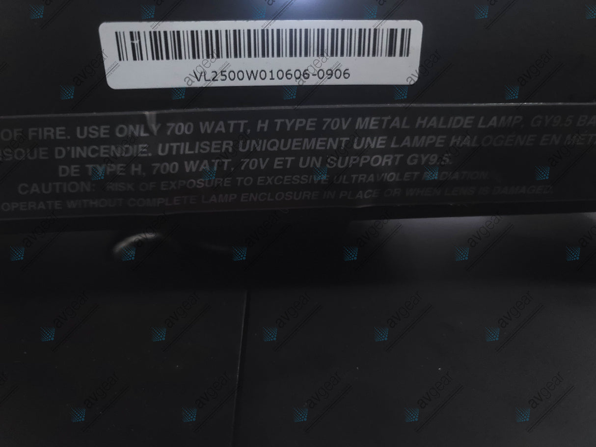 (2) Vari-Lite VL2500 Moving Head Wash Lights (6929 & 6817 Total Hours) In Wheeled Road Hard Case