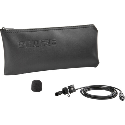 Shure WL185m Low-Profile Cardioid Lavalier Microphone with LEMO 3-Pin Connector (Black)