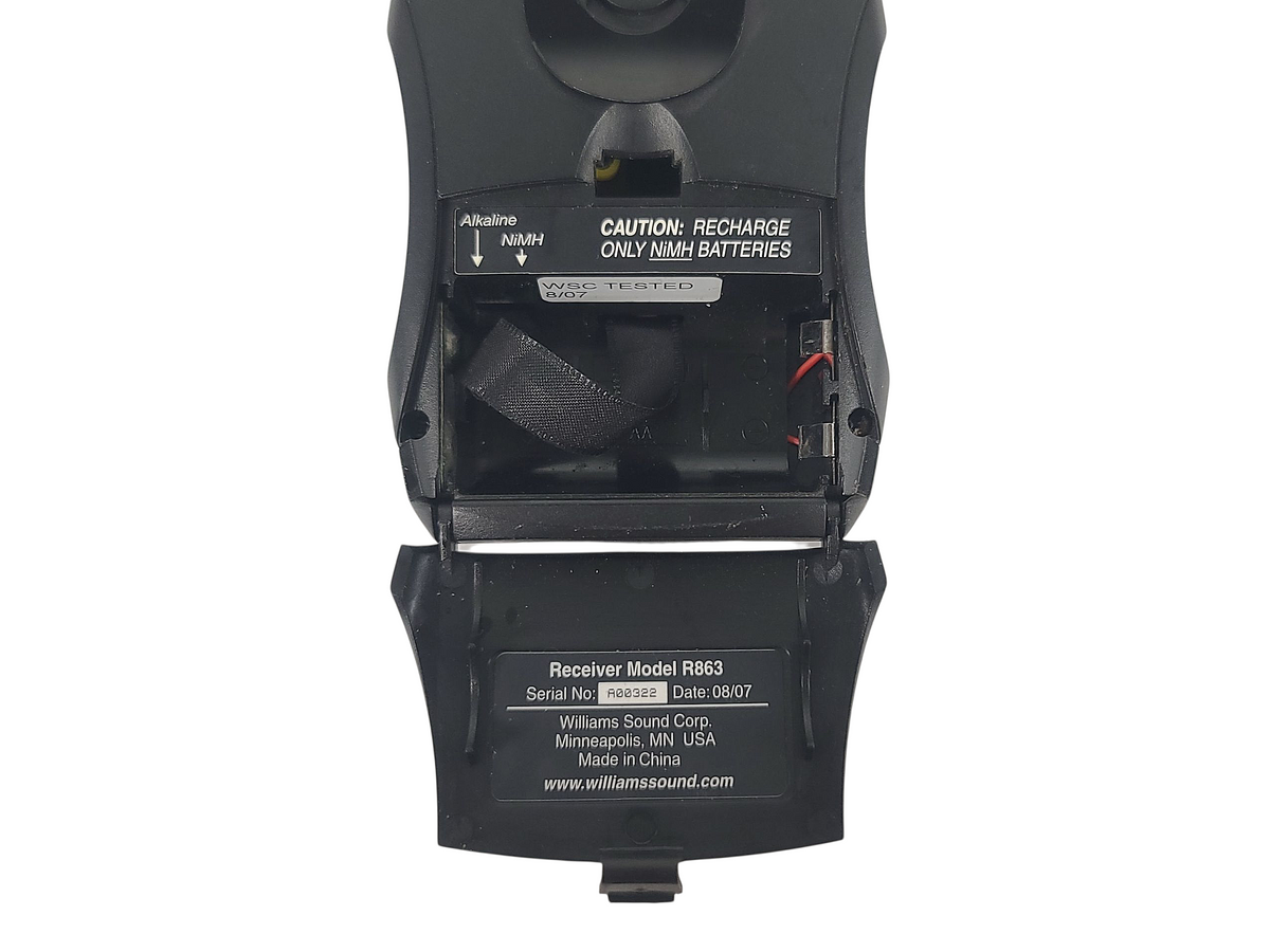 Williams Sound R863 Personal FM Listening Receiver (European Frequency 863MHz)